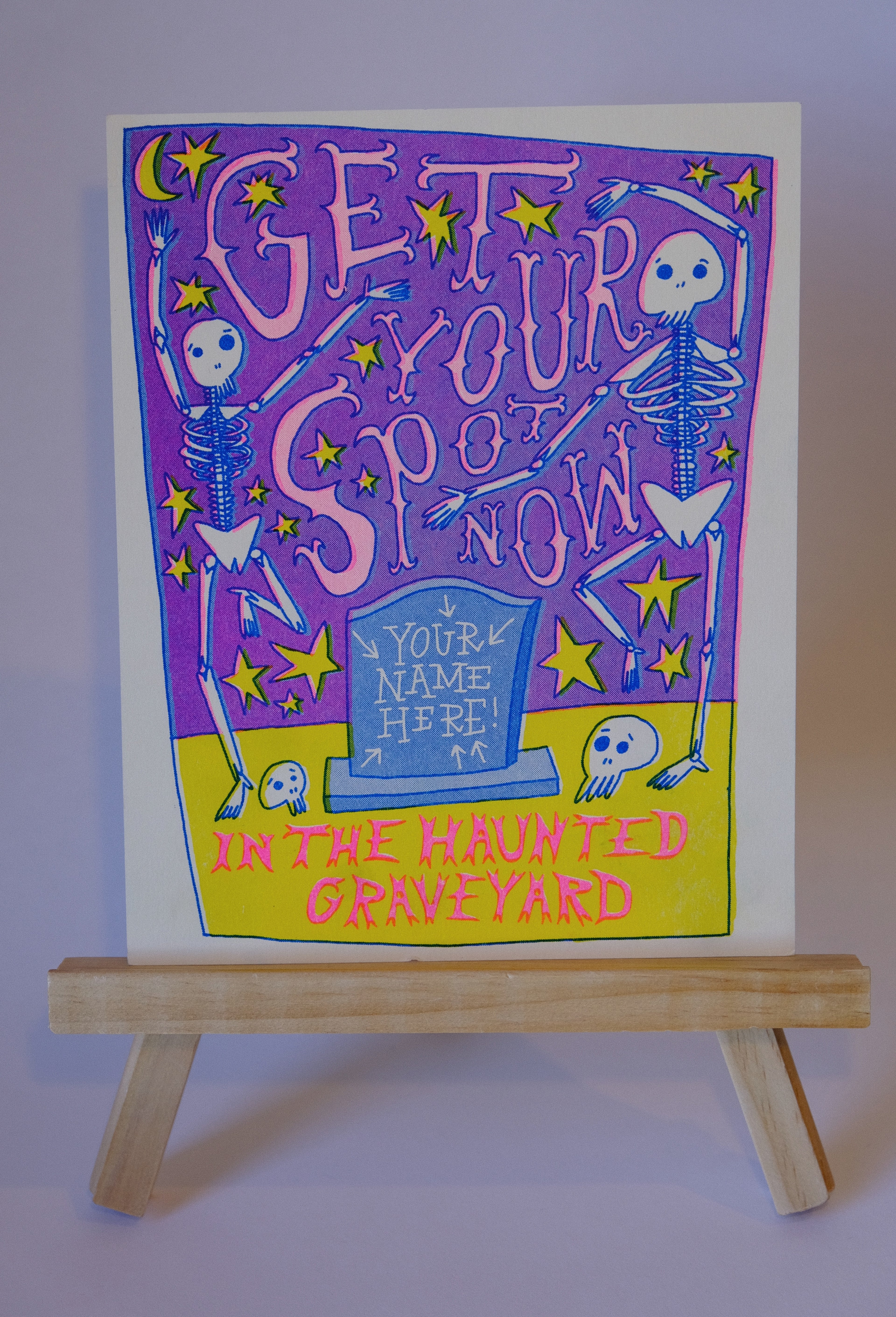 Haunted Graveyard Print