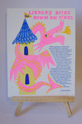 Library Dragon Print