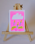 Weather Warning Postcard
