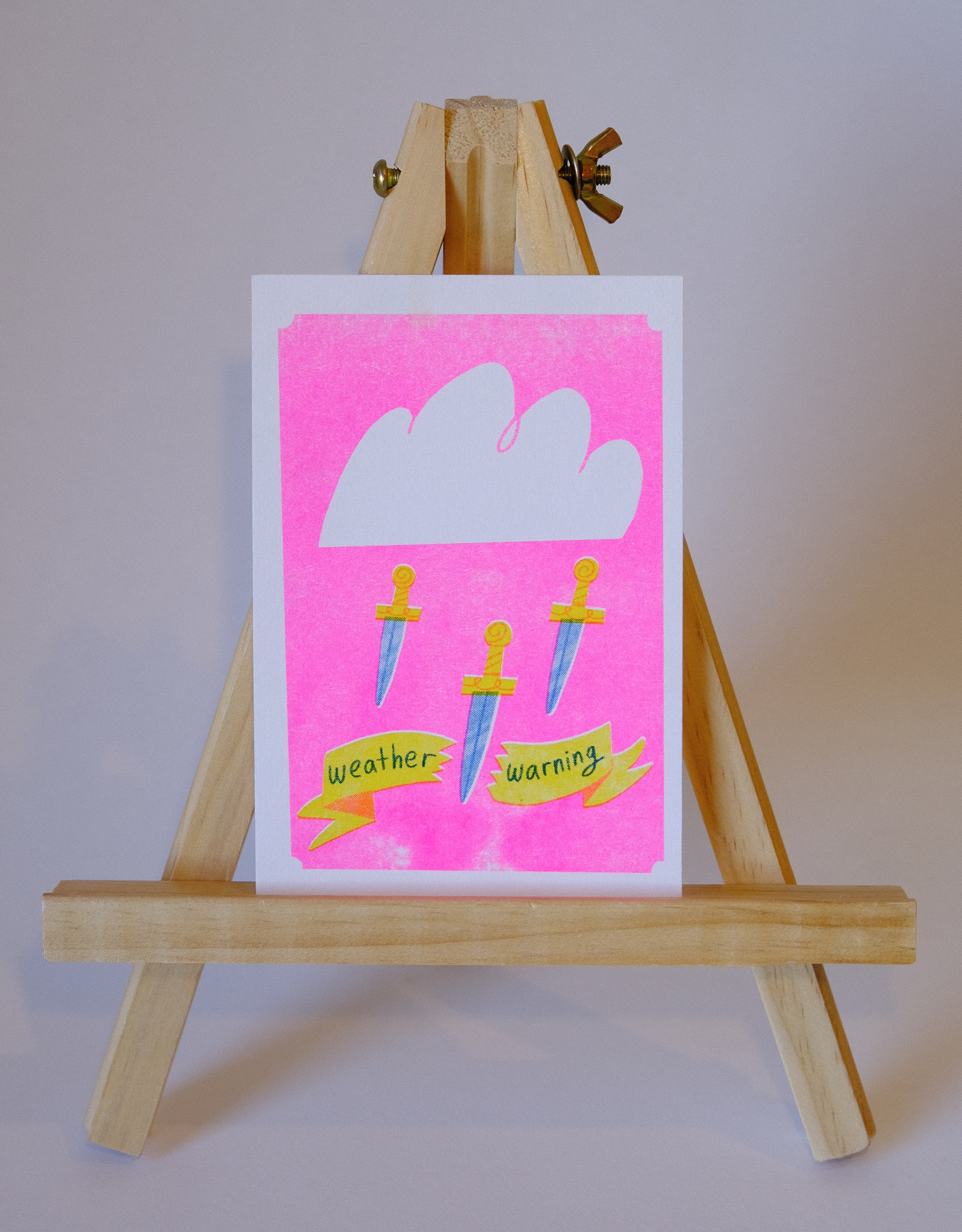 Weather Warning Postcard