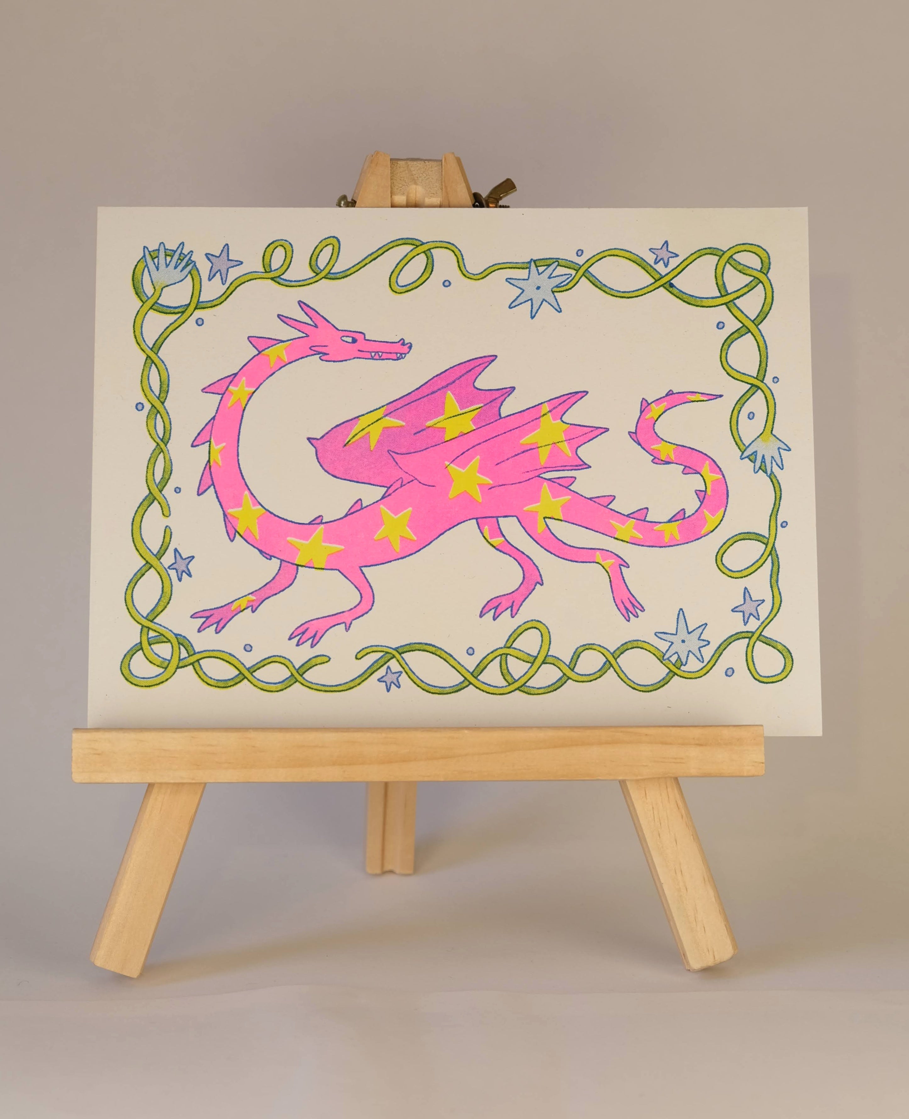 Star Dragon Print