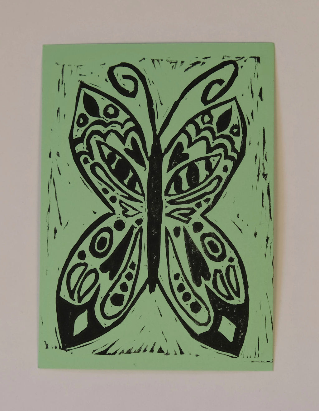 Butterfly A6 Lino Print