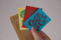 Mystery 3 Pack of mini Butterfly Lino Prints