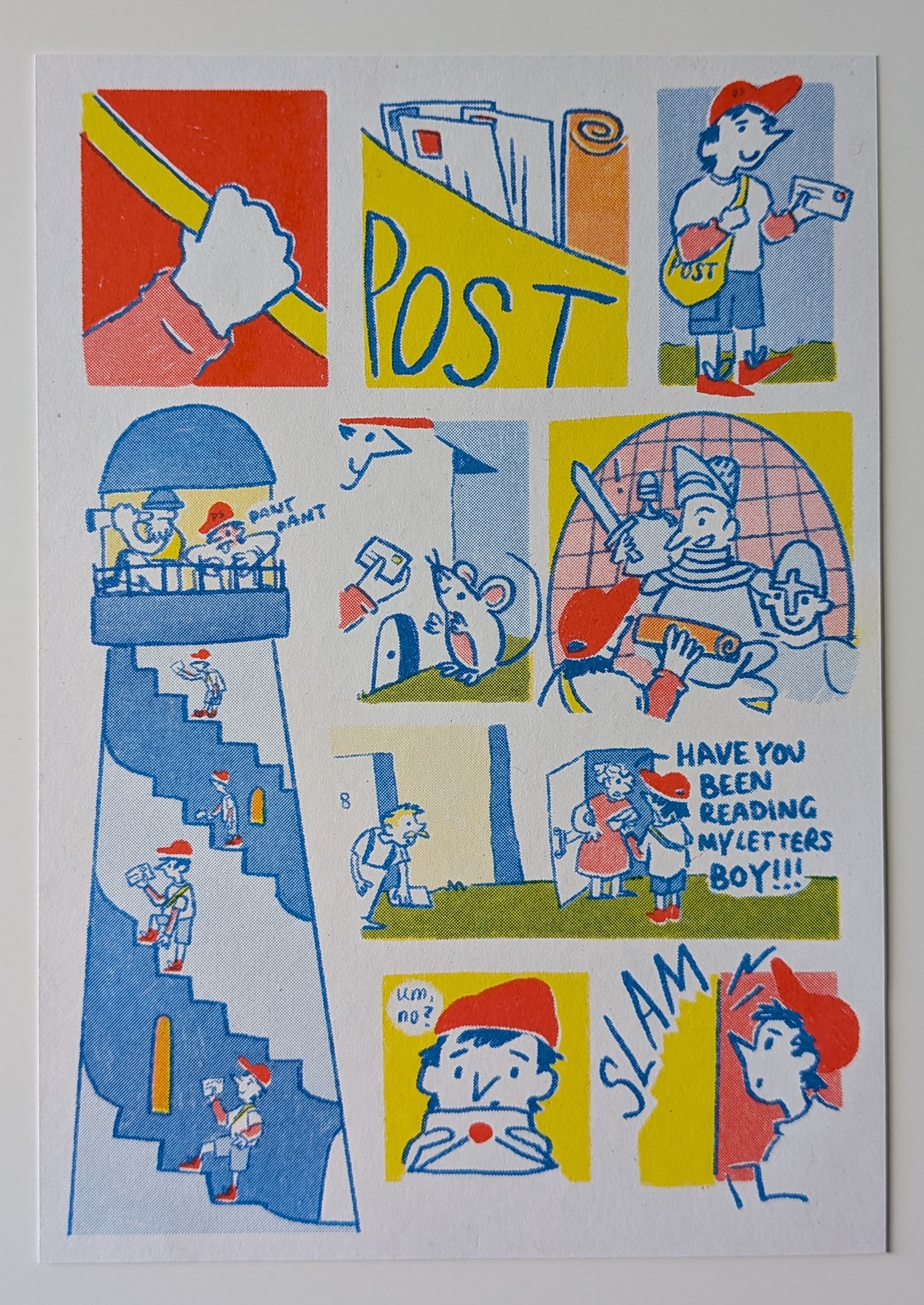 Postie Sam Risograph comic