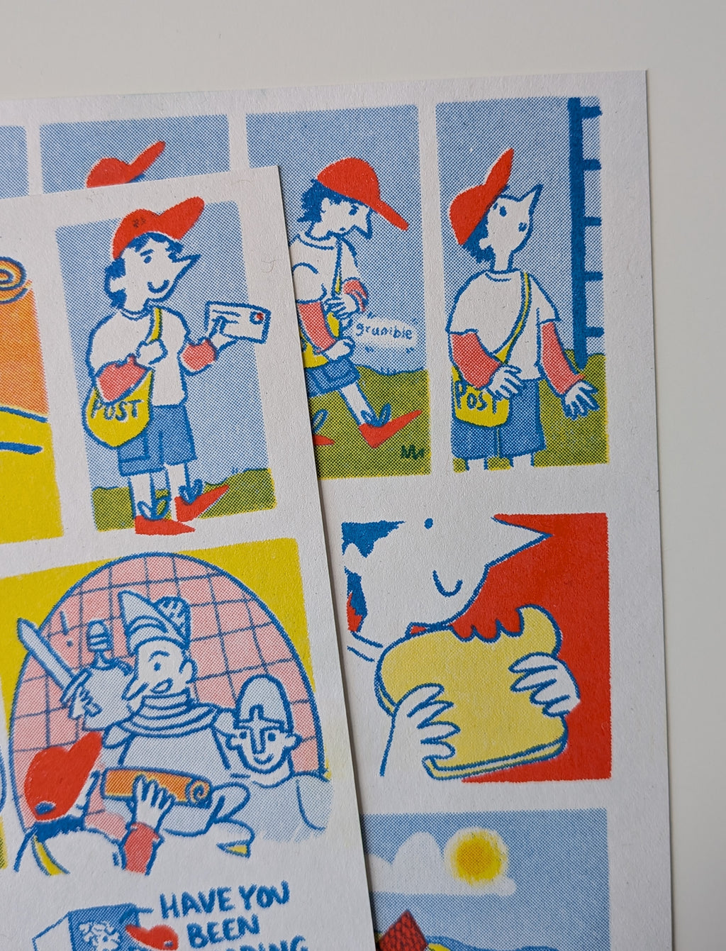 Postie Sam Risograph comic