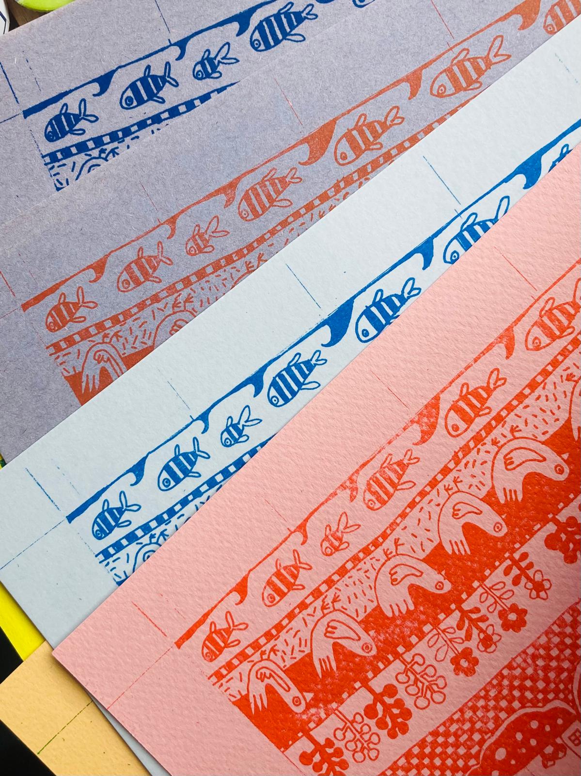 Risograph Paper Crowns