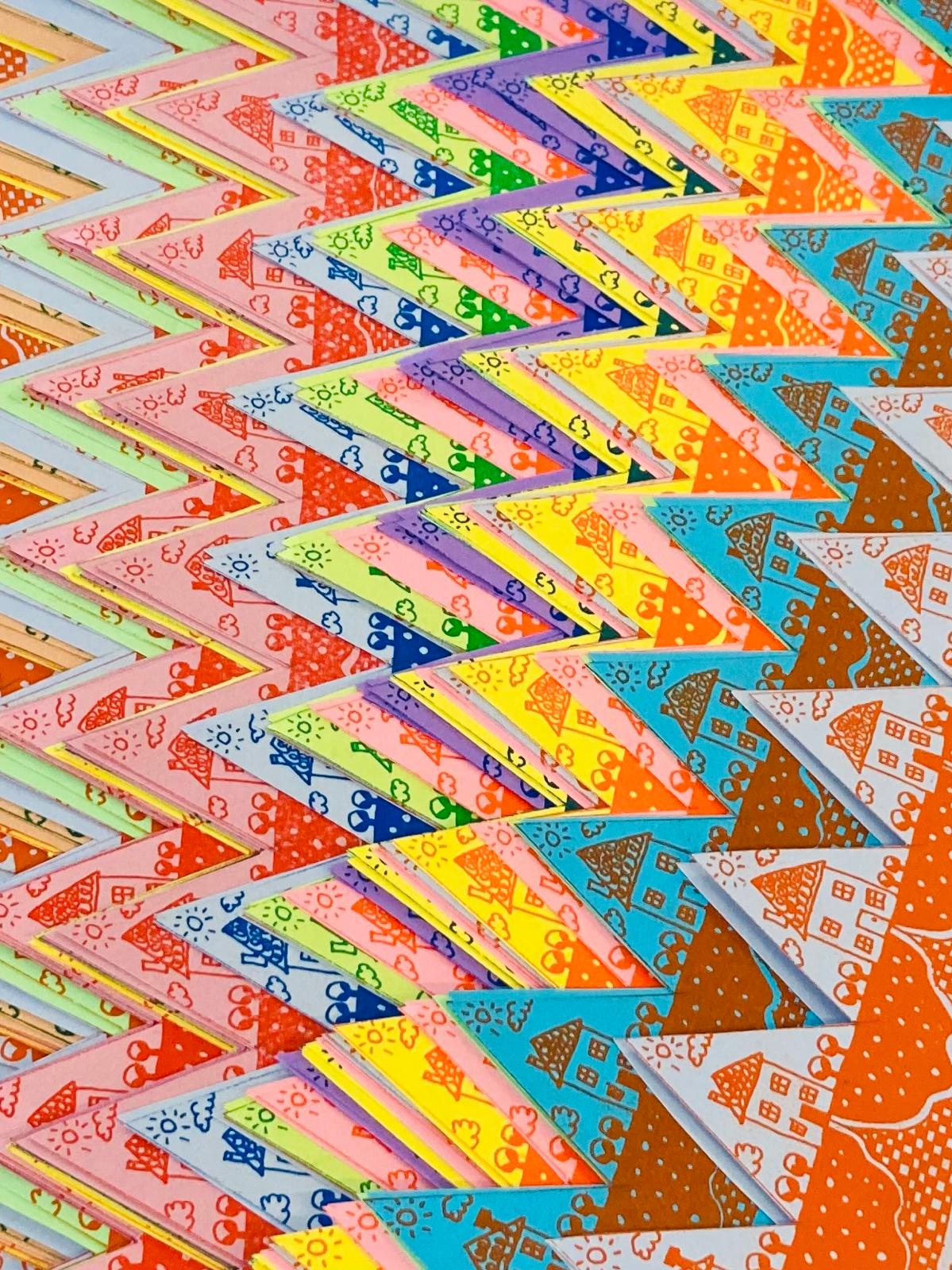 Risograph Paper Crowns